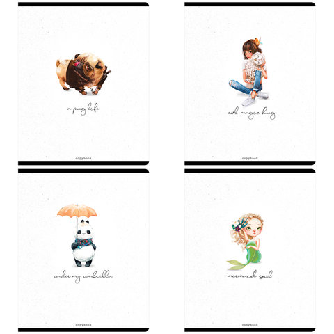 тетрадь 48 листов Cute & lovely в клетку 26482 290576