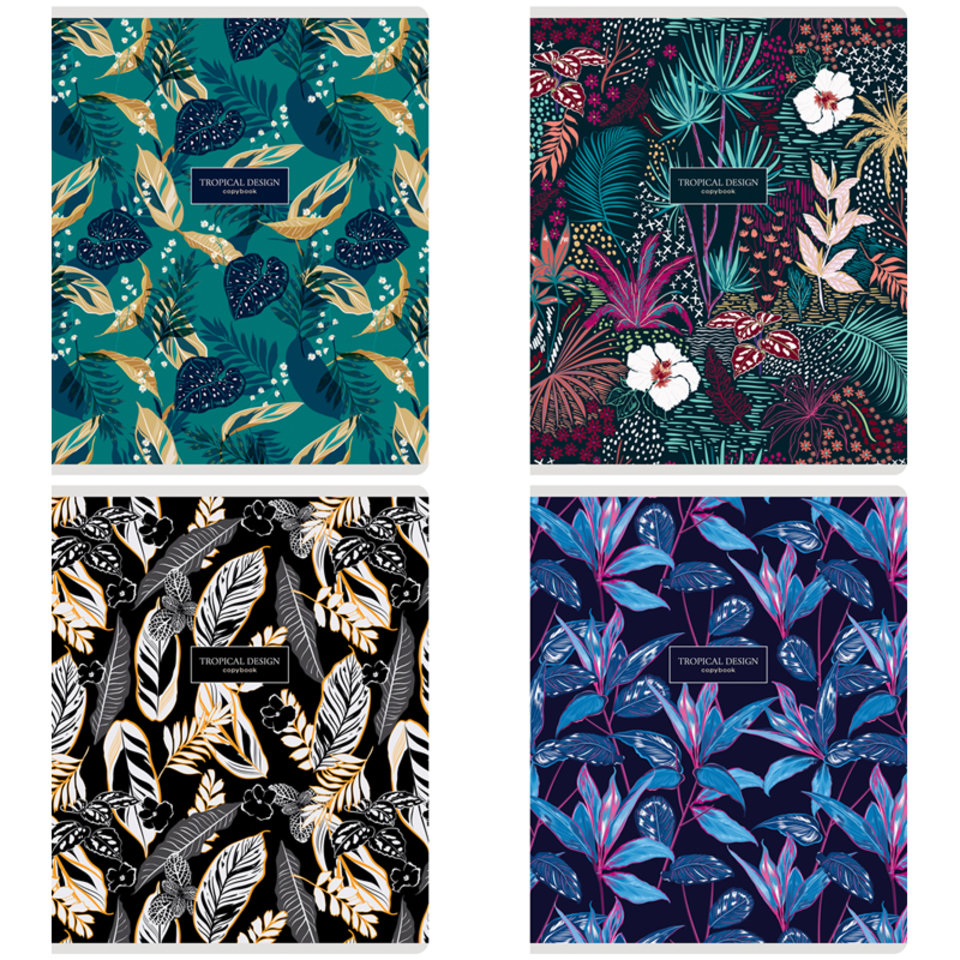 тетрадь 48 листов цветная Greenwich Line "Tropical" в клетку 26446 290558