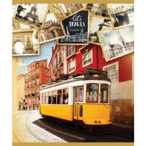 тетрадь 48 листов Давай путешествовать в клетку 028102