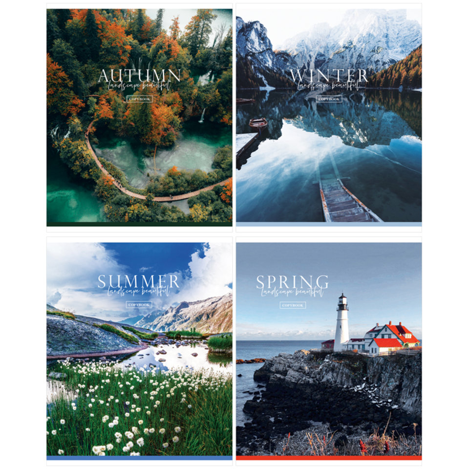 тетрадь 96 листов цветная Чарующая красота в клетку 36450 311917 ArtSpace