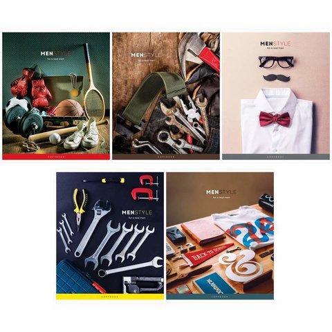 тетрадь 96 листов Стиль. Men's Style в клетку 26733 282107