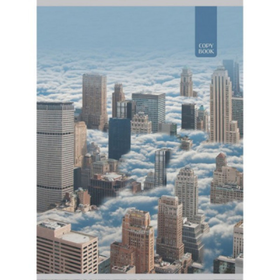 тетрадь А4 80 листов цветная Мегаполис в клетку Т4804728 Эксмо