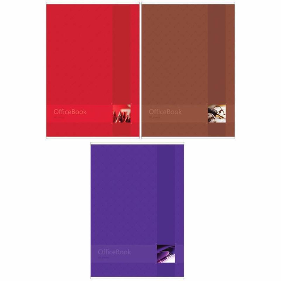 тетрадь А4 80 листов Моноколор. Оffice Book в клетку 13755 245166