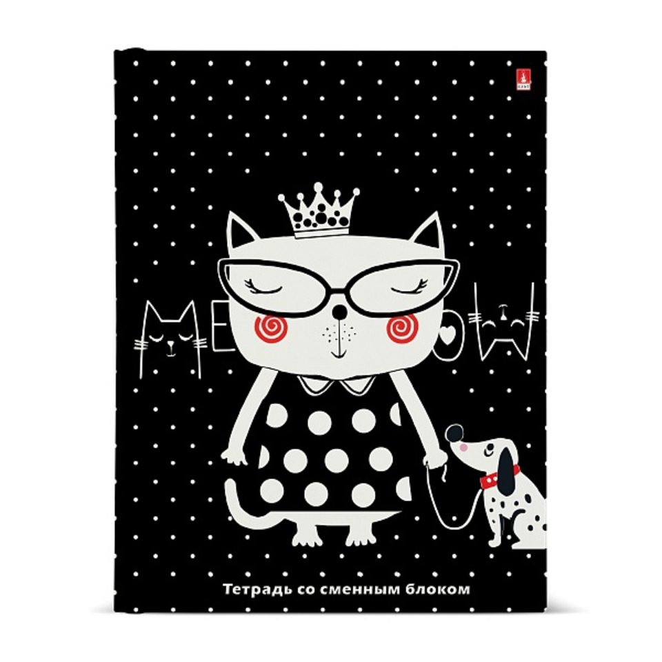 тетрадь на кольцах 160 листов GINZA CATS 7-160-081/109