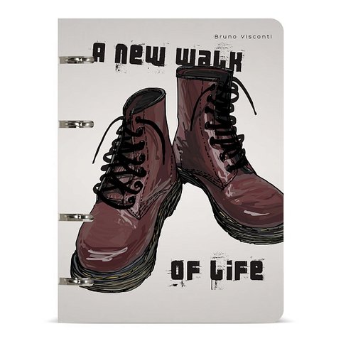 тетрадь на кольцах 80 листов BOOTS 7-80-632/04