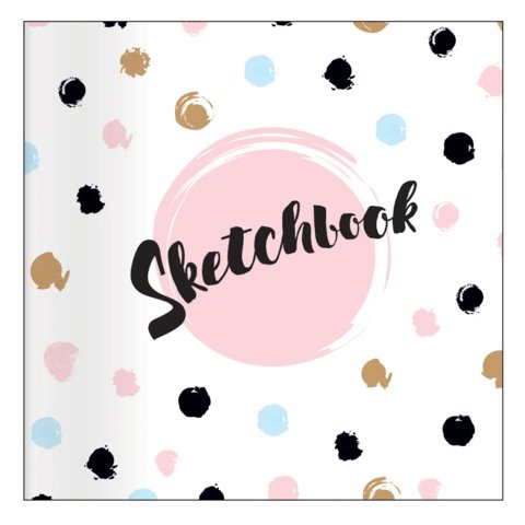 скетчбук 170х170 40 листов Bonnie 120г/м2 на склейке n1354