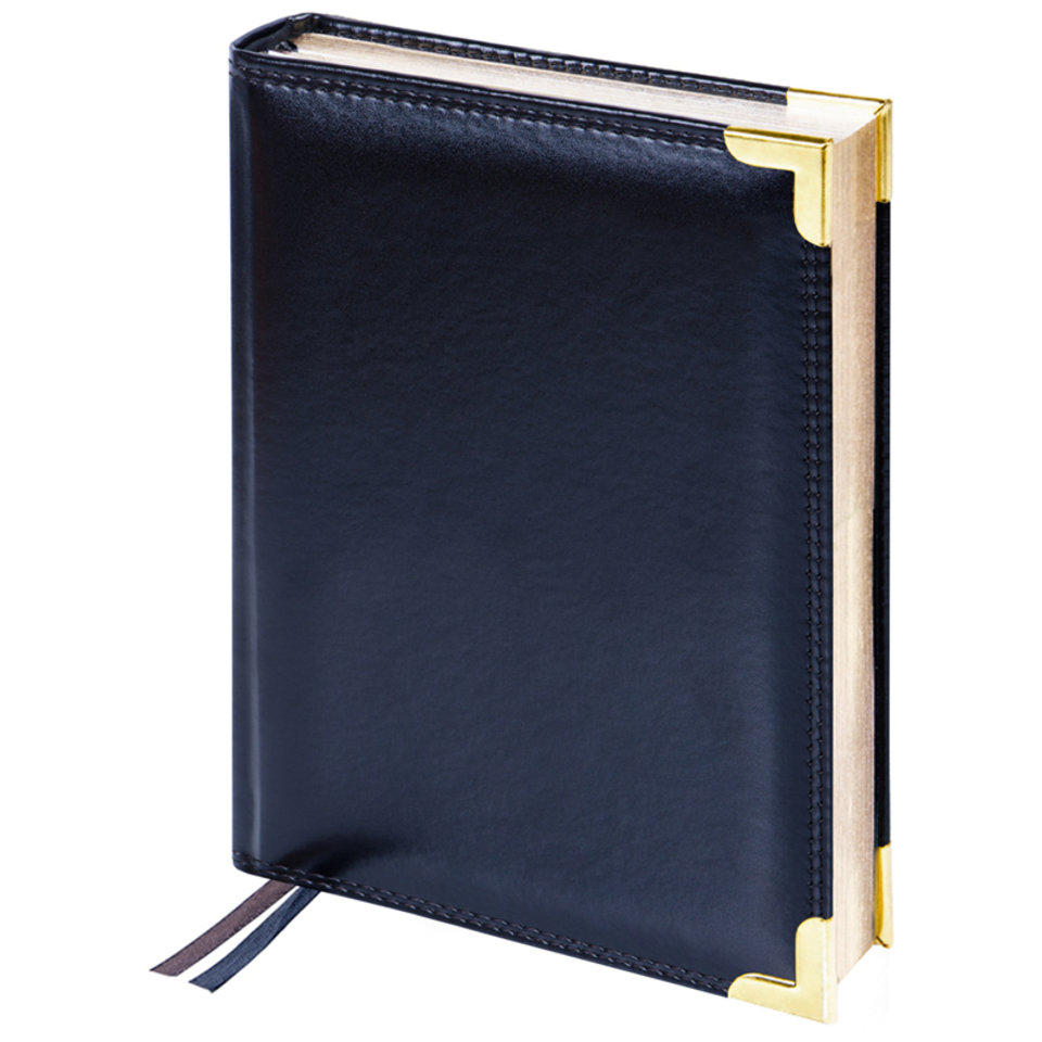 ежедневник недатированный А6 твердый переплет Delucci черный 89601 (299157)