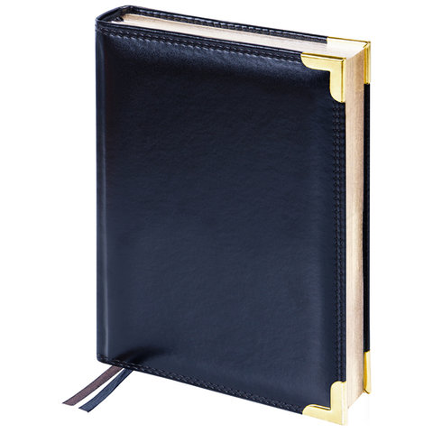 ежедневник недатированный А6 твердый переплет Delucci черный 89601 (299157)