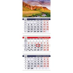 календарь квартальный 3 блока 3 гребня офис Великолепие Природы 27063 2023г