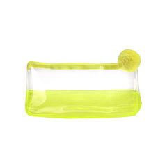 косметичка для девочки желтая прозрачная пластик пн-6559 (пп)
