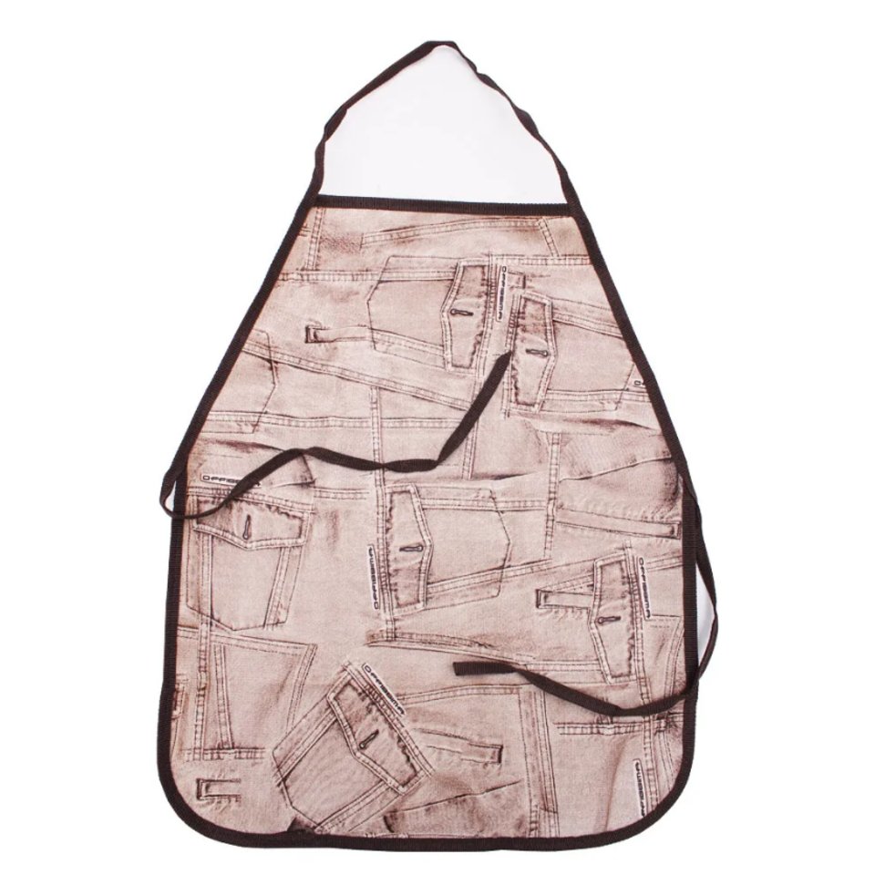 фартук для труда Коричневая джинса ф-3840