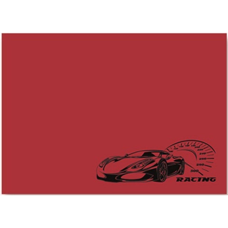 пленка для труда Авто на красном 50х70см 40761