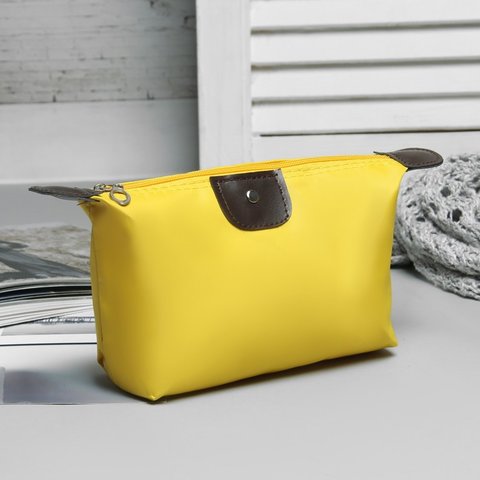 косметичка универсальная дорожная 1 отделение желтая 130729