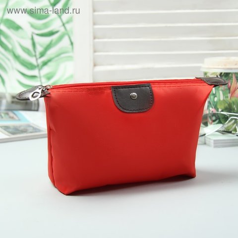 косметичка универсальная дорожная 1 отделение красная 1490671