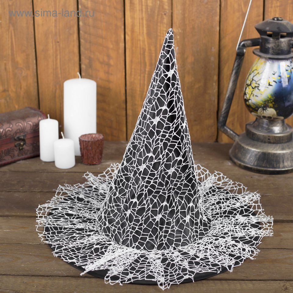 шляпка Паутинка белая 4292473