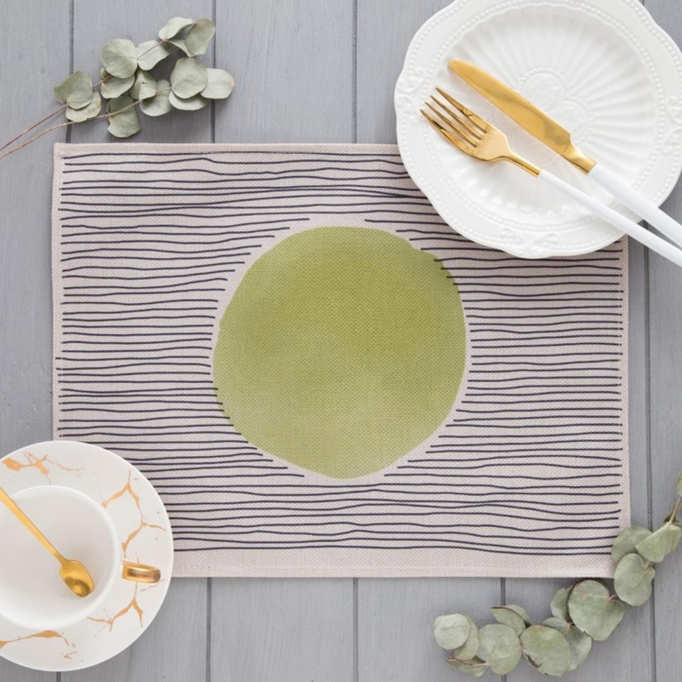 салфетка на стол Этника салатовая 30х40см 5219696