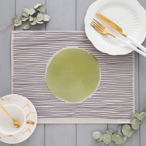 салфетка на стол Этника салатовая 30х40см 5219696