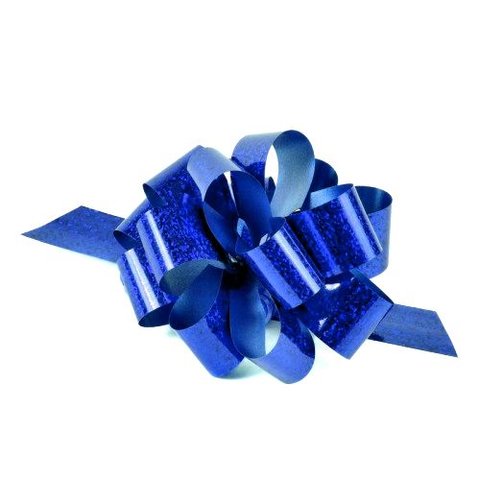 украшение бант-шар цветной Голография 2,3см