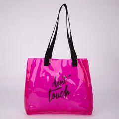 сумка текстильная Dont Touch силикон фиолетовая 30х28см 4982136