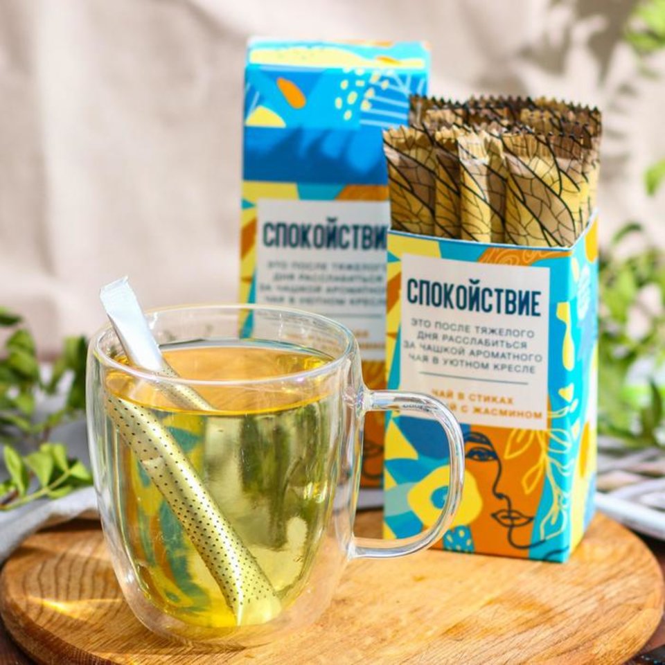 чай Спокойствие зеленый с жасмином в стиках 15шт. 5478380