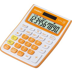 калькулятор настольный 10 разрядов Casio ms-10vc-oe-s-eh оранжевый