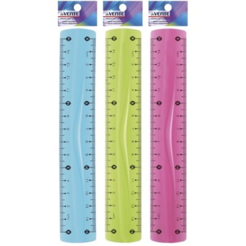 линейка 15см пластиковая цветная гибкая синяя deVente Flex 5091500