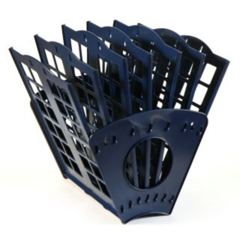 подставка для бумаг 7 секций 0220543 Веер1 синяя