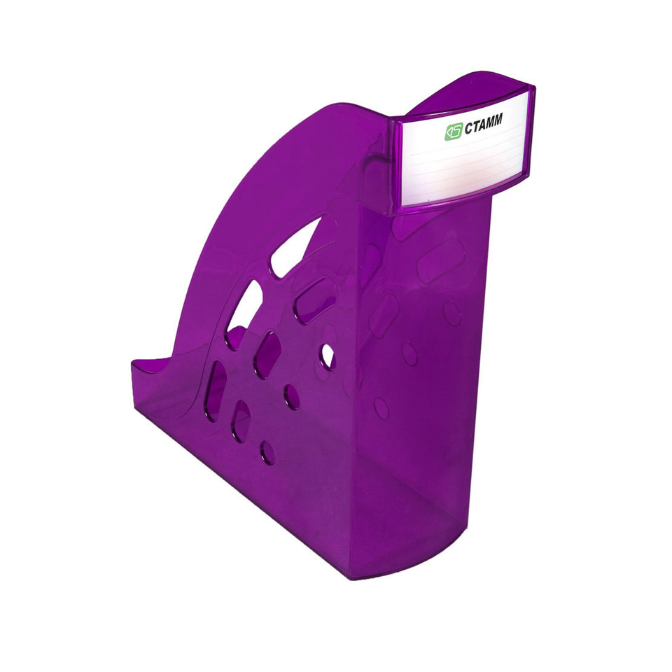 подставка для бумаг вертикальная Торнадо Стамм ЛТ408 фиолетовая