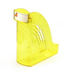 подставка для бумаг вертикальная Уни-95 0220619 прозрачная желтая