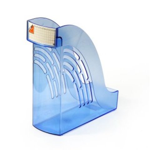 подставка для бумаг "Уни-95" 0220622 прозрачная синяя