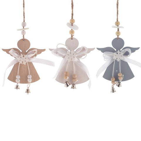 новогоднее украшение деревянное Ангел 14см 3в 401780 новогоднее украшение деревянное Ангел 14см 3в 401780