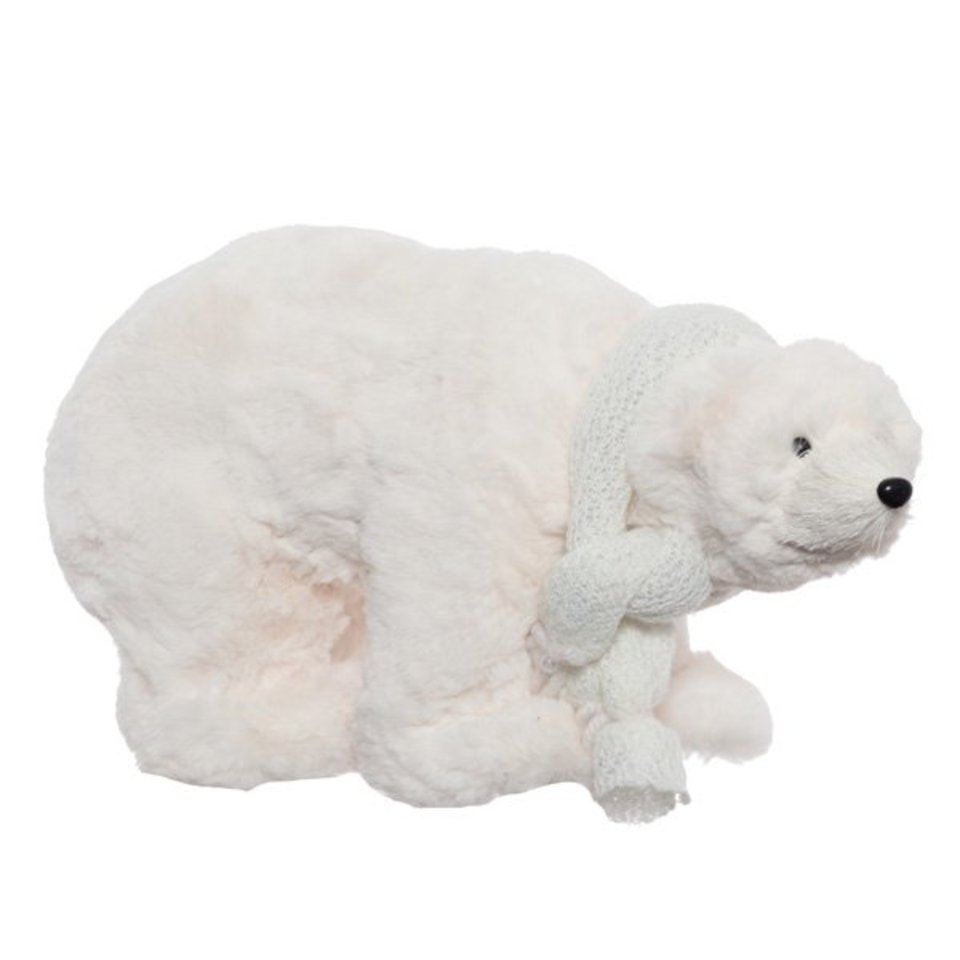игрушка новогодняя 37см Белый Медведь 233641 (р)