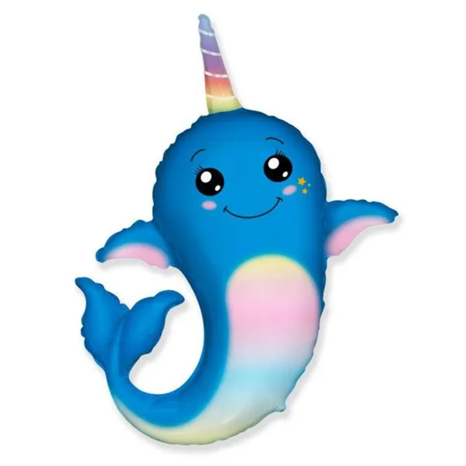 шар фольгированный Морской Единорог 91х95см и-459