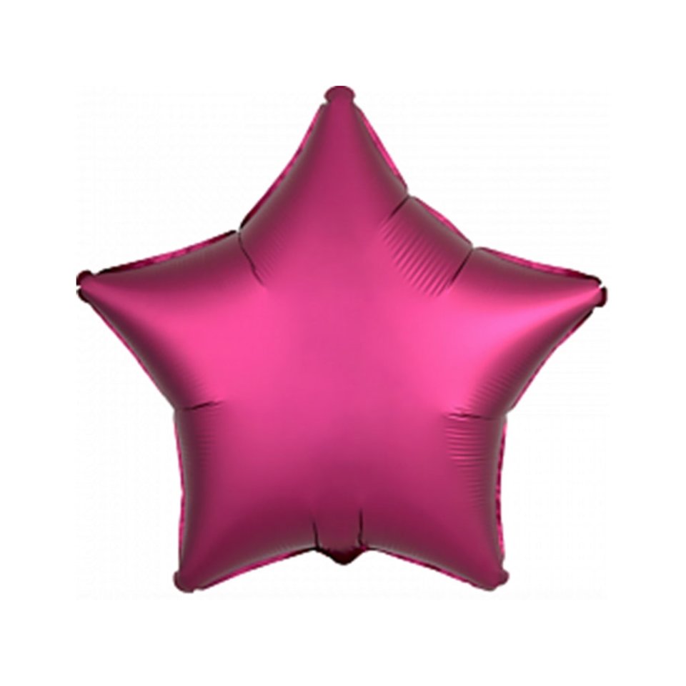шар фольгированный Звезда гранатовая 53см 751114