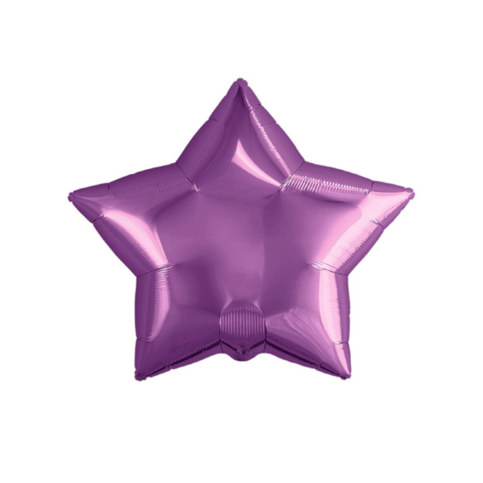 шар фольгированный Звезда Пурпур 50см т-0777