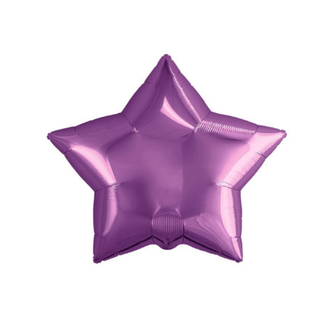 шар фольгированный Звезда Пурпур 50см т-0777