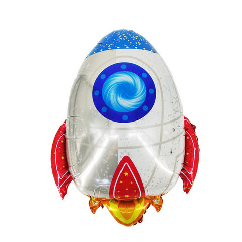 шар фольгированный Ракета 61х75см 100