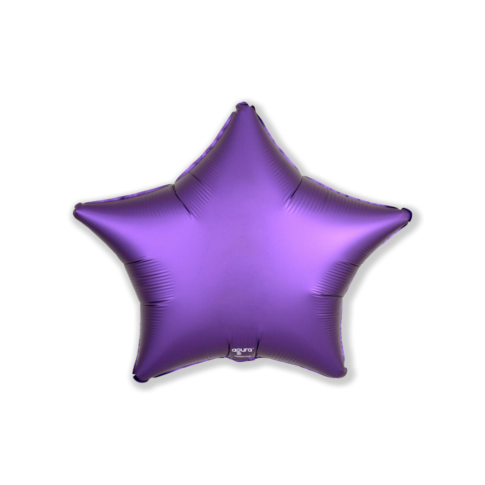 шар фольгированный Звезда Пурпурный 50см т-0785