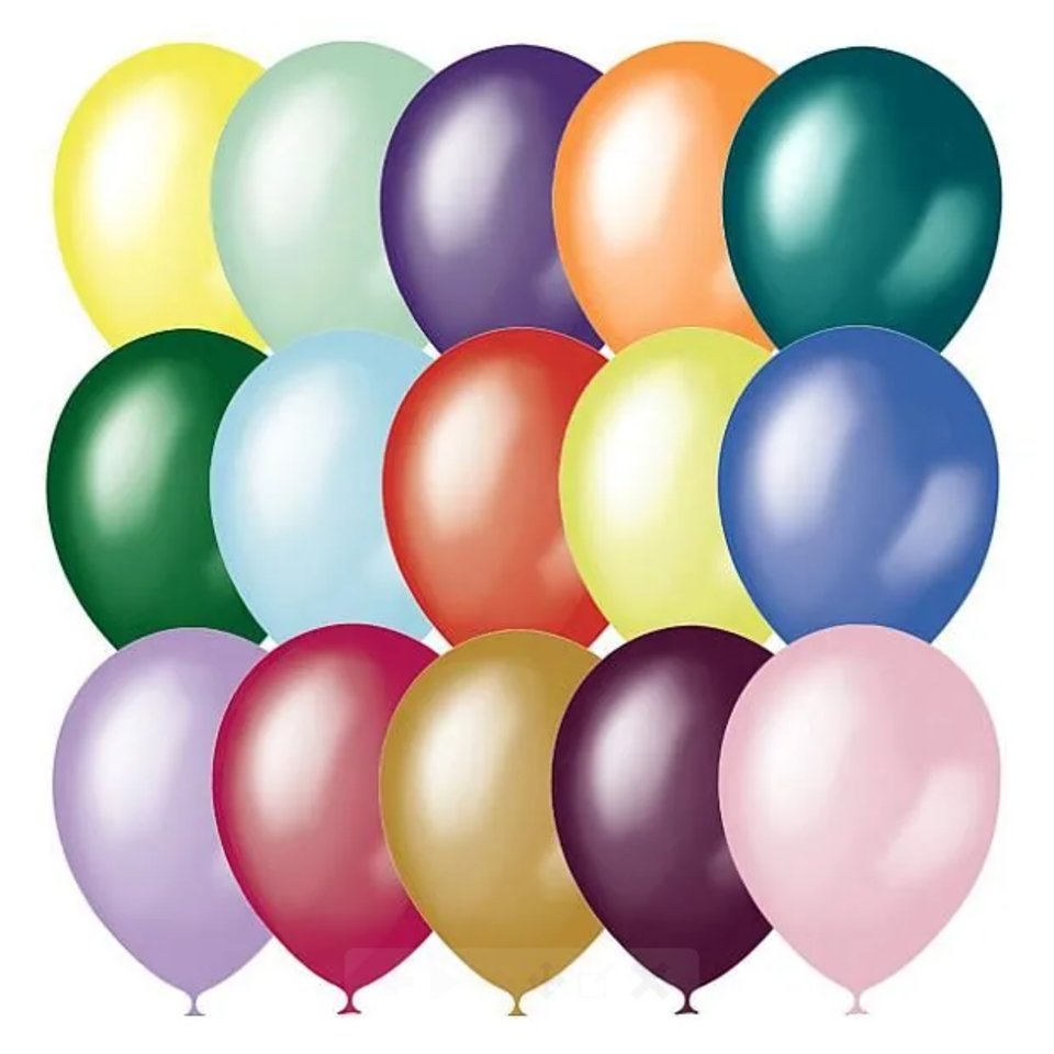 шар для декора Металлик и Перламутр 30см асс 1485 100682