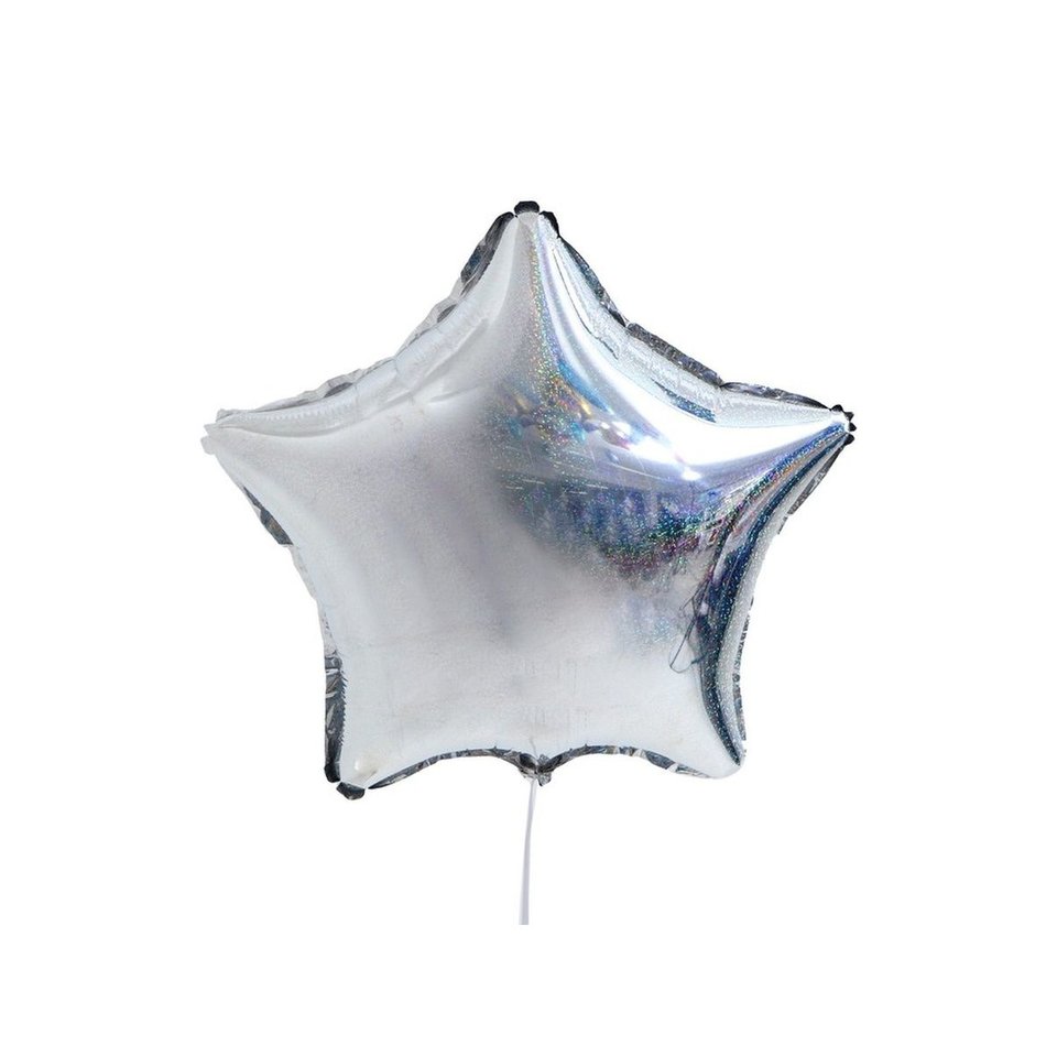 шар фольгированный Звезда Серебро 50см т-0778