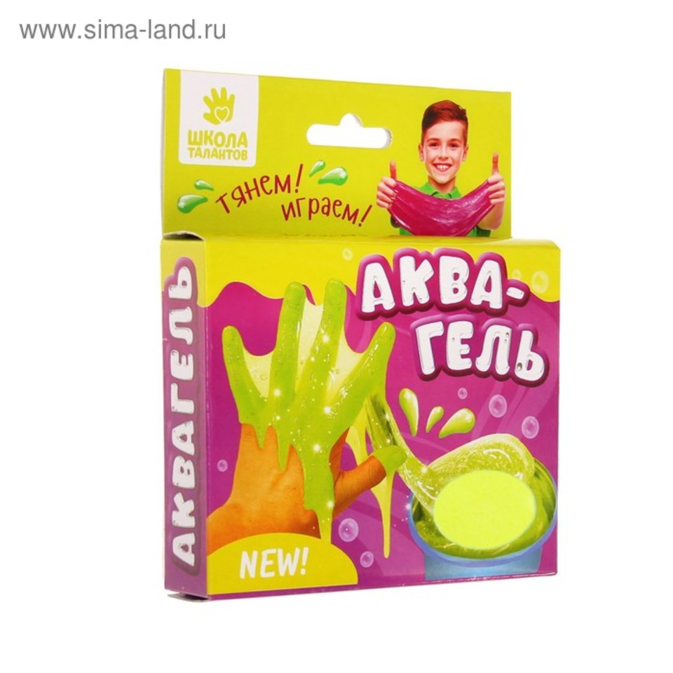 аквагель желтый для опытов 100гр 2486408