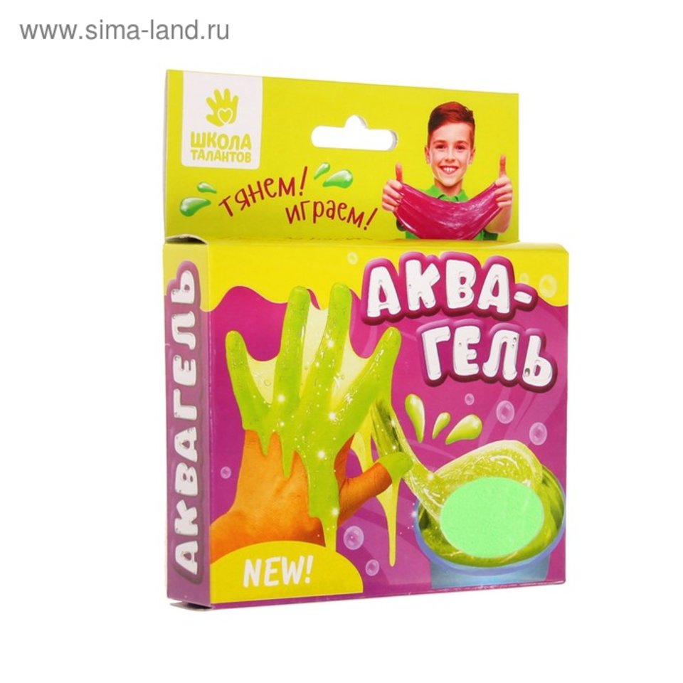 аквагель зеленый для опытов 100гр 2486407