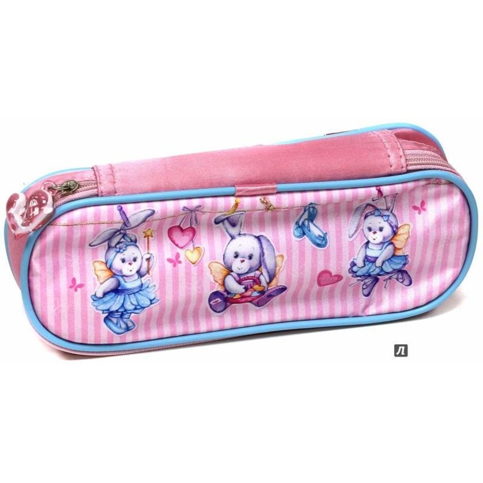 косметичка для девочки Зайки-балерины 1 отделение 34808
