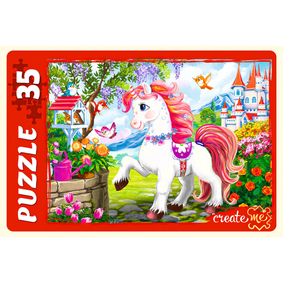 пазл 35 элементов Макси Милый Единорог пу35-7192