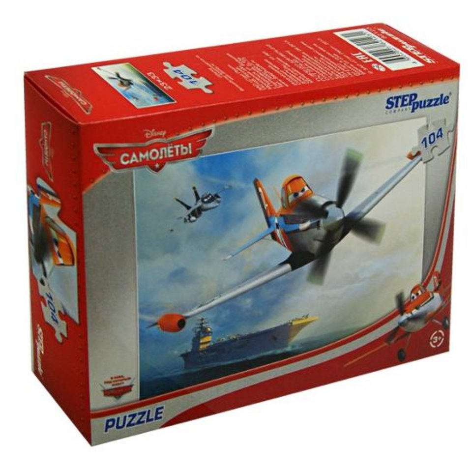 пазл 104 элемента step disney самолеты 82123