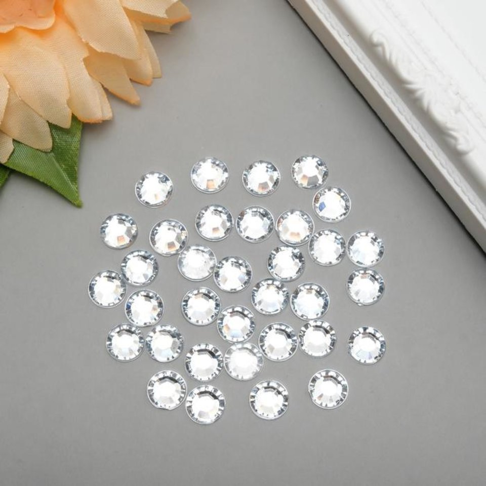 стразы прозрачные круглые 40шт. 2268741