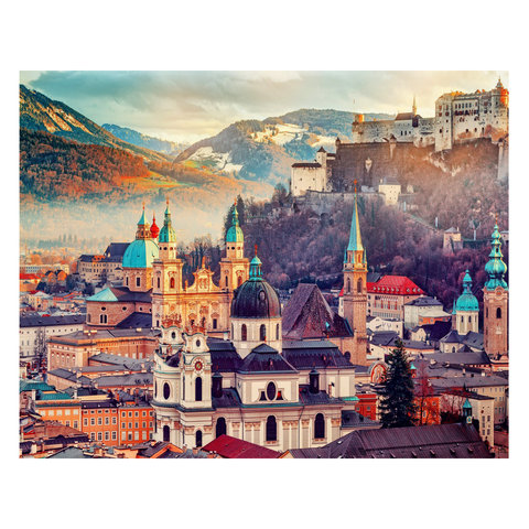 картина по номерам "Австрия Зальцбург" 40х50см х-6576