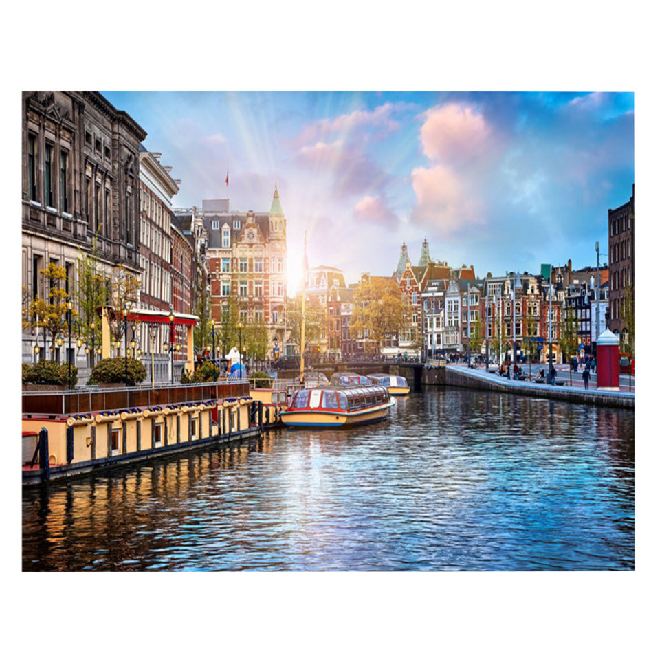 картина по номерам "Вид на Амстердам" 40х50см х-3553