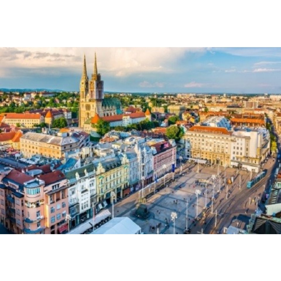 картина по номерам "Вид на город" 40х50см х-3551