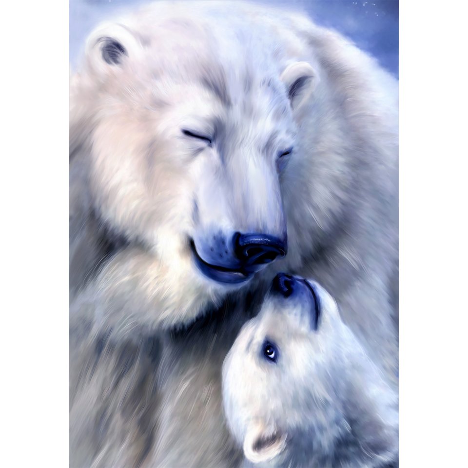 картина по номерам "Материнская любовь" 40х50см х-6628